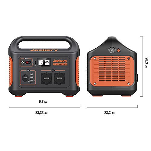 Jackery Explorer 1000, 1002Wh Tragbare Powerstation Mobiler Stromspeicher mit 230V/1000W (Spitze 2000 W) Steckdose, USB und QC, Mobile Stromversorgung für Outdoors, Heimwerken und als Notstromaggregat - 7