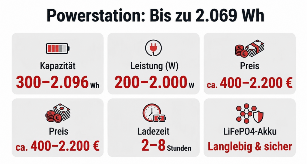 Powerstation kaufen Infografik
