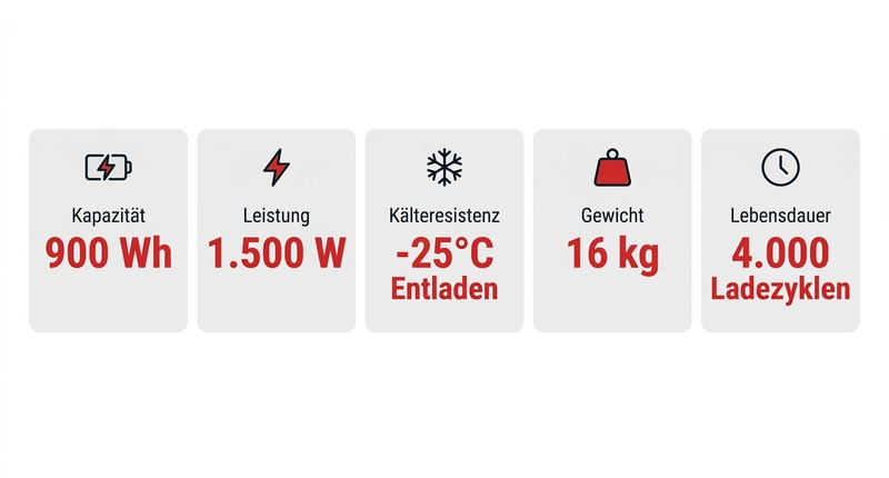 Bluetti Pioneer Na: 900 Wh Kapazität